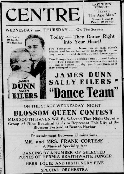 Centre Theater - Apr 19 1932 Ad